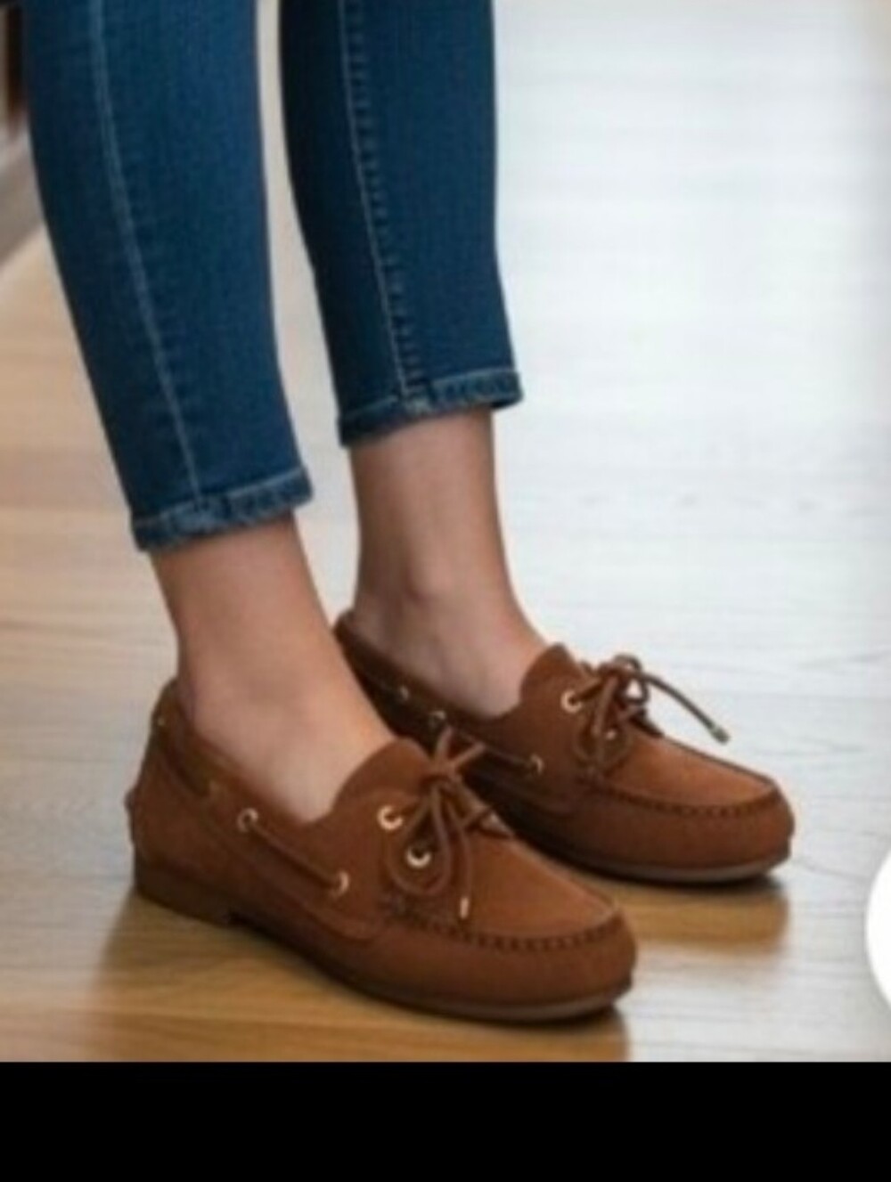 J. Crew NWT Suede Moccasins Women's Size 7.5M Lace Tie Cushioned Insole